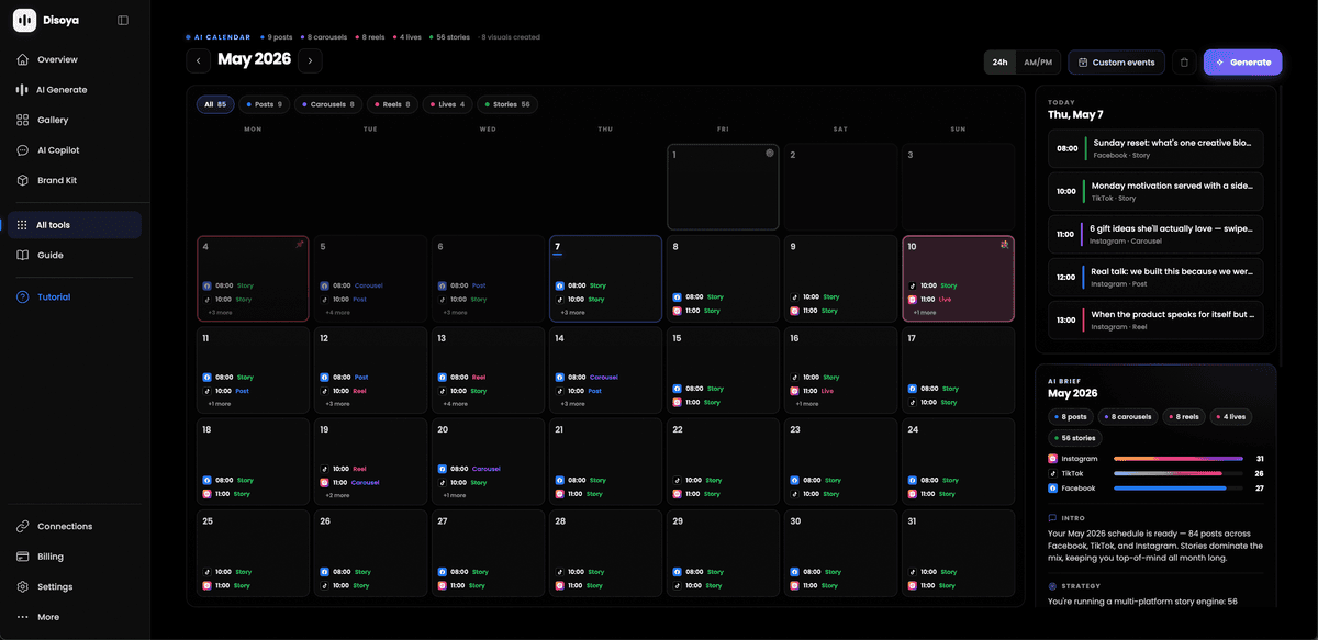 How to plan a month of social media content in 60 seconds with AI