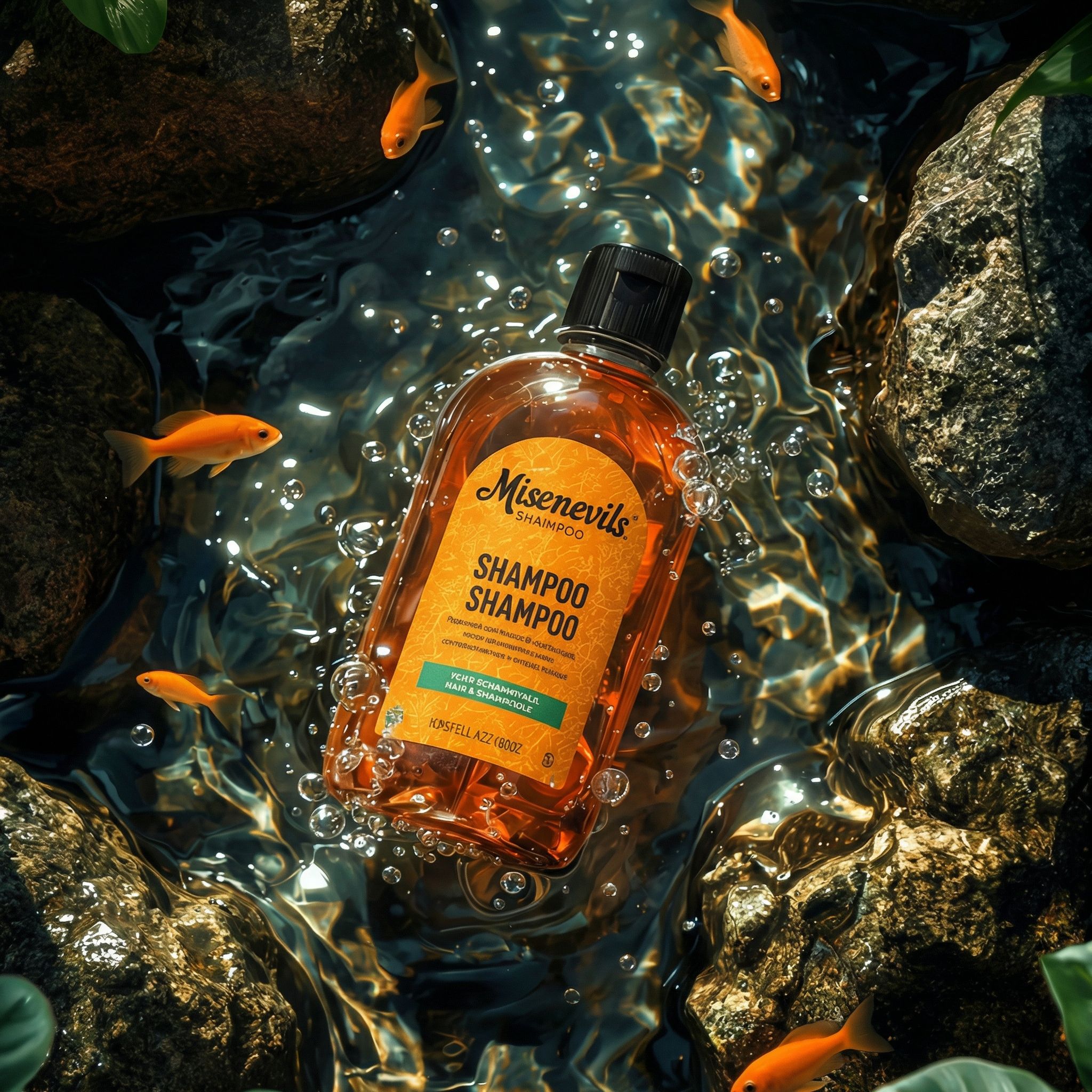 AI-generated product visual for linkedin by Pure Hair Co.