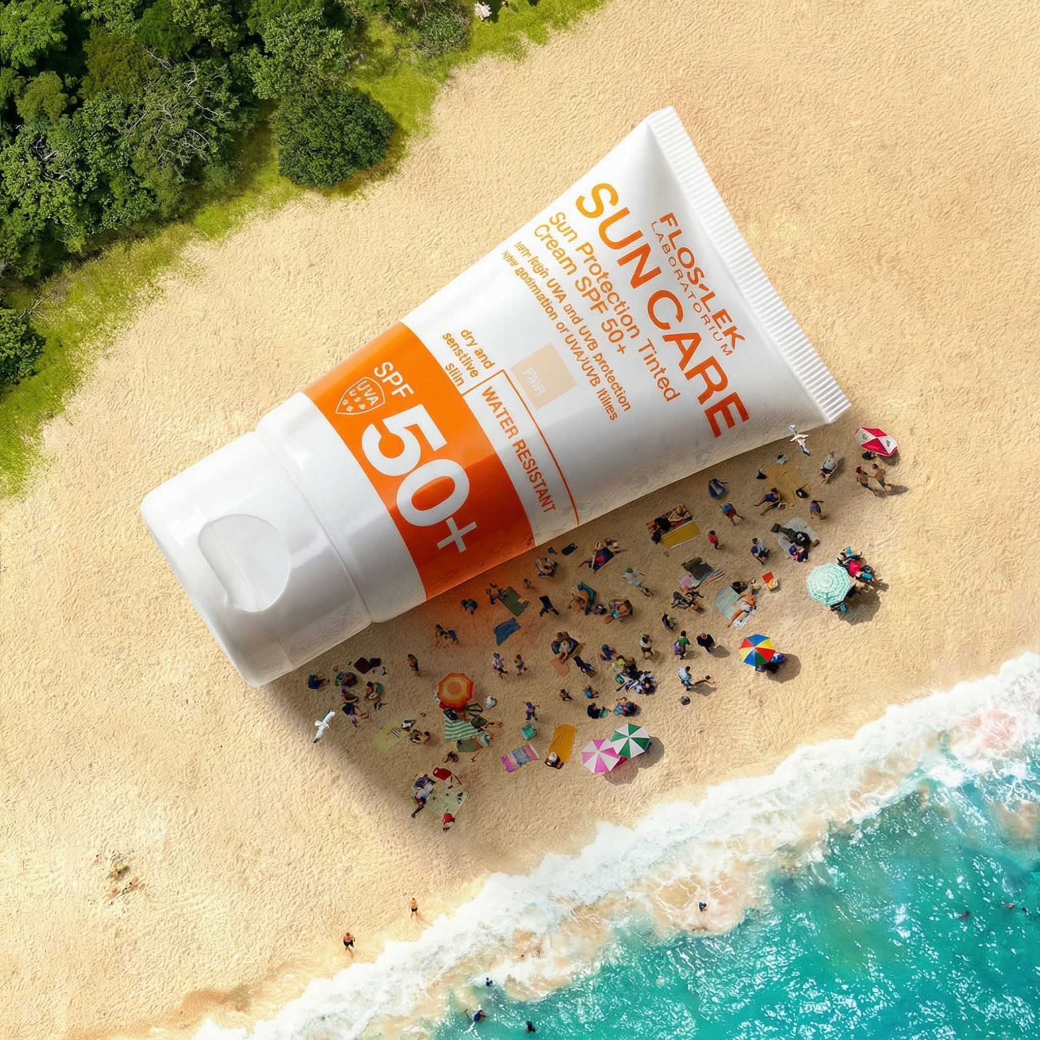 AI-generated product visual for pinterest by summer glow